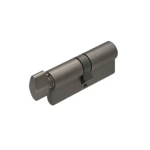 Euro Cylinder Key/Snib 70mm 5 Pin Graphite Nickel