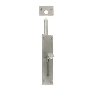 Windsor Reverse Barrel Bolt Straight 100x25 Brushed Nickel