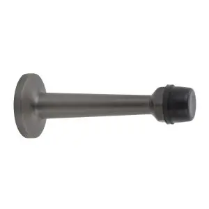 75mm Doorstop Concealed Skirting Fix Graphite Nickel