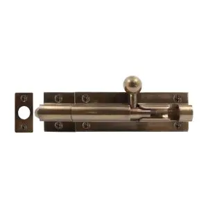 Windsor Straight Bolt 75x25 Antique Bronze