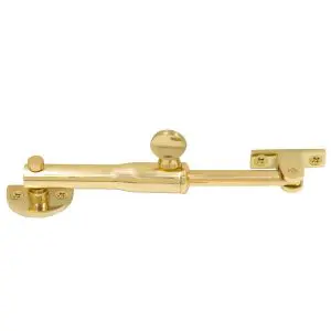Windsor Restrictor Stay Round Unlacquered Brass