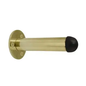 Windsor Door Stop Wall Mount 87mm Pol Brass