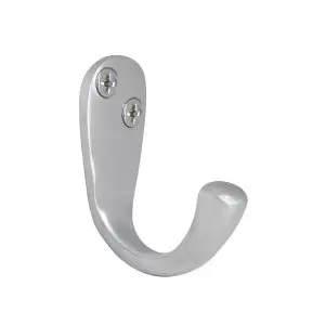 Windsor Coat Hook Single Satin Chrome