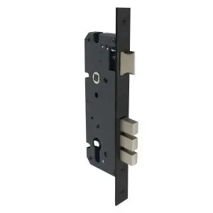 Euro 85 Mortice Lock 45mm Backset Black Powder Coat