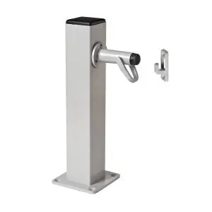 Pedestal Post Door Holder (Including Holder) Silver Pearl