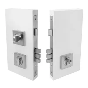 Pull Handle Uni-Turn Lock Kit Square Satin Chrome