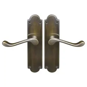Victorian Door Furniture Latch (Pair) OIL RUBBED BRONZE