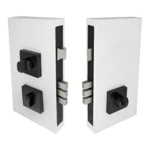 Pull Handle Uni-Turn Lock Kit Square Black Powder Coat