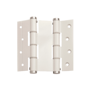 Justor DA120 - 120mm Double Action Spring Hinge, Aluminium PC White (BEL-BIDA120WHT)