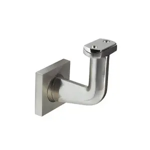 Windsor Vulcan Square Stair Rail Bracket Brushed Nickel