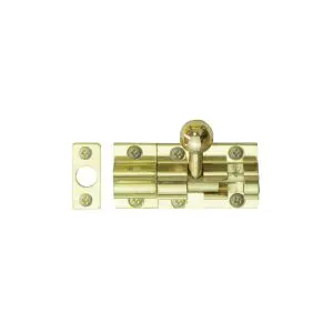 35mm Barrel Bolt Polished Brass