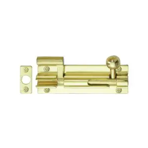 Windsor Necked Bolt 75x25 Pol Brass