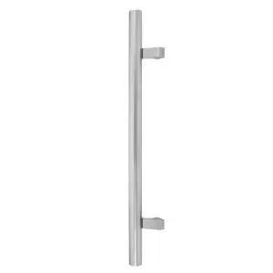 Pull Handle 600mm Offset Face Fix Single Stainless Steel
