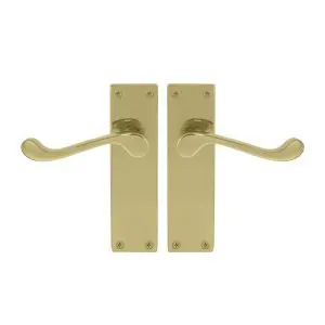 Victorian Lever Latch Polished Brass