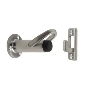 Door Latch Back Brushed Nickel