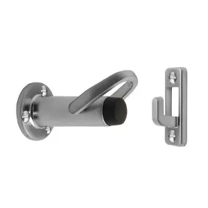 Door Latch Back Satin Chrome