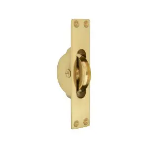 Sash Pulley 124x25 Cast Solid Brass Polished Brass