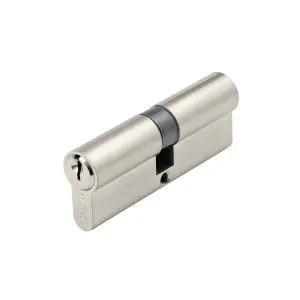 Euro Double Cylinder 80mm Brushed Nickel