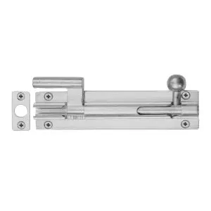 Windsor Necked Bolt 100x25 Satin Chrome