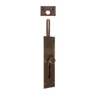 Windsor Reverse Barrel Bolt Straight 100x25 Antique Bronze