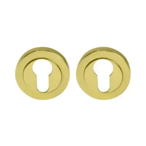 Escutcheon 50mm Rose (pair) Unlacquered brass