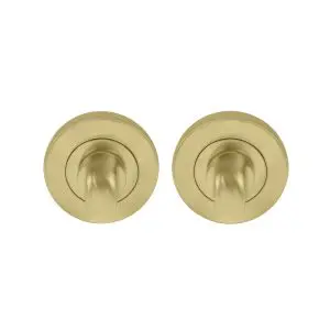 Turn on 50mm Rose (Pair) Matt Satin Brass (WIN-8118MSB)