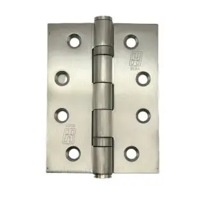 100x75x2.5mm Fixed Pin Ball Bearing Button Tipped SS304 Hinge c/w 9x30   pz screw (HJSS75FPBB) (HSSBB10075F304)