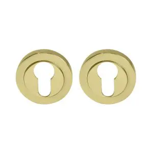 Escutcheon 50mm Rose Polished Brass