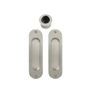 Sliding Door Flush Kit Brushed Nickle