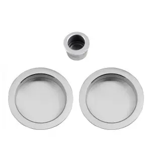Passage Flush Pull Satin Chrome