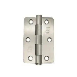 89x60x2.0mm Loose Pin 1/4" Radius Button Tipped SS304 Hinge (HJSSR8960LP) c/w 8x25 pozi screws (HSSR8960L304)