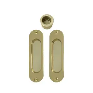 Sliding Door Kit Polished Brass