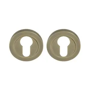 Escutcheon 50mm Rose Roman Brass