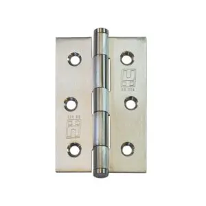 76x51x1.5mm Fixed Pin Button Tipped SS304 Hinge (HJSS7550FP)