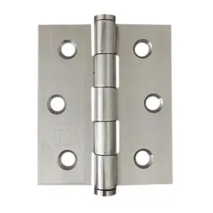 76x63x2.0mm Fixed Pin Button Tipped SS304 Hinge C/W 7X25 SCREWS (HJSS7563FP)