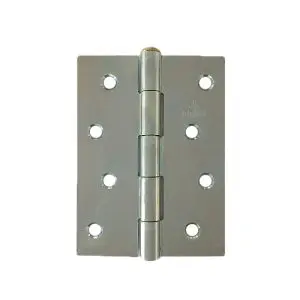 Hinge Steel 102x74x2.0mm Zinc Plate, Loose Brass Riveted Pin (1840 4") formerly known as HS10075ZLB (HS10274ZLB)