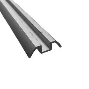 Centor A9 Aluminium Surface Guide Channel 2000mm, Natural Anodised (9GC20N)