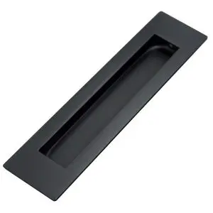 Unique Rectangle Flush Pull 180mm x 45mm Black with Concealed Fixings (FHS18045BLK)
