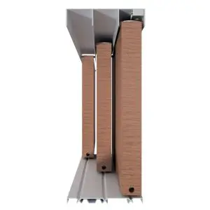Slidemaster Robe Classic Kit. Triple Track 2700mm Arctic White. 910mm max Panel c/w Rollers, Guides & Base Clip (SMRCT2700AW)