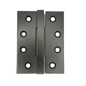 Hinge Brass 100x75x3.5mm Square Knuckle Fixed Pin (10.7mm) Gunmetal (Incl. #9x25 & #9x40 Screws) (HB10075SQFGN)