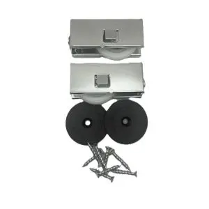 Slidemaster Robe Classic Panel Kit - 2x Rollers, Guides, Screws & Adjustment Caps. (SMRCPANELKIT)