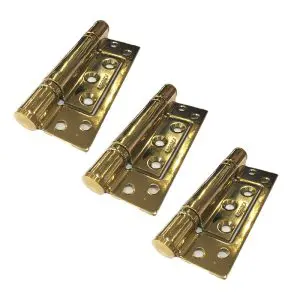 Centor E22 Half Offset Hinge No Handle Set (3Hinges), PVD Brass (E22HHNHSTG)