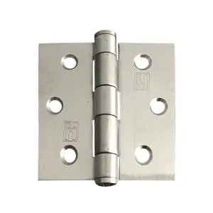 76x76x2.5mm Fixed Pin Heavy Duty Button Tipped SS304 Hinge c/w 7x25pozi screws (HJSS7575FP2.5)