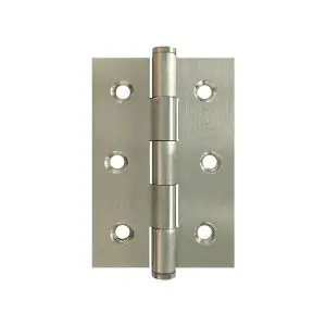 76x51x1.5mm Fixed Pin Button Tipped SS316 Hinge c/w 6x25 screws (HJSS3167550FP)