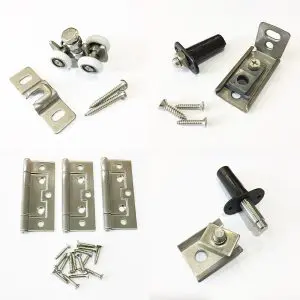 Centor A9 Folding Door Hardware Kit Interior, 2 Panel, 20kg, 3000mm H x 620mm W max Panel (A9FKIT2)