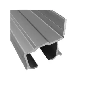 Centor A9 Sidefix Aluminium Track 2000mm, Natural Anodised (9SA20N)