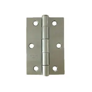 Hinge Steel 89x58x2.0mm Zinc Plate, Loose Brass Riveted Pin (1840 3 1/2") (HS8958ZLB)