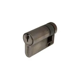 30MM EURO SINGLE CYLINDER - KEY (KA) NATURAL BRONZE