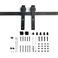 SLIDEMASTER 4.0m Barn Door Kit with Soft Closer (80KG Panels up to 2000mm Wide, 35-45mm) - Includes 2x 2.0m Track (joined) with 9x Mounting Bolts, 2x Door Hangers, 2x Door Stoppers, 1x Floor Guide, 2x Anti Jumpers & 2x Soft Close Unit