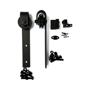 SLIDEMASTER Barn Door Panel Kit - Includes 2x Hangers, 2x Track Stops & Guide.  80KG Panels 35-45mm